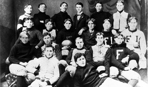 <span class='credit'>Torch Archive Photo</span><span class='description'>1896 Bulldogs: Team photo of the 1896 football team, only two years after Ferris Industrial School became the Ferris Institute.</span>