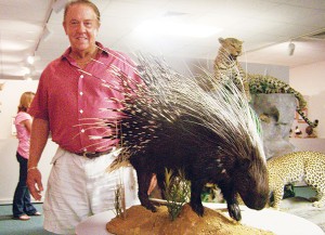 <span class='description'>Roger Card donated a number of new animals to the Card Wildlife Center this week, including this porcupine, an ostrich, and a baboon. These cuddly creatures can be seen during the Center’s public hours: 8am to 5pm Mondays and Wednesdays through Fridays as well as 9am to 5pm Tuesdays and Saturdays.</span>