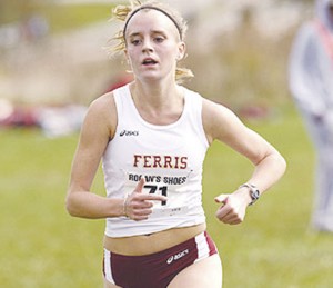 Front of the Pack: Junior Tina Muir won her fifth title of the season placing first at the Midwest Regional race. Ferris took third place and will compete in the NCAA-II Championships. Photo Courtesy of Ferris State Athletics