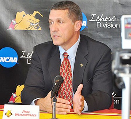 New AD: Perk Weisenburger was introduced as the new athletics director on Sept. 15. Weisenburger was selected out of 75 applicants and will be responsible for 15 Ferris State varsity sports. Photo Courtesy of Ferris State Athletics