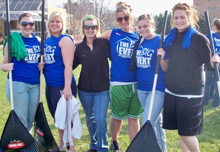 Student Government: Student Government sponsers the Big Event, a large community project in which more than 1,500 students participate. Torch File Photo