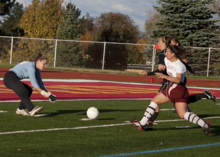 Shut Down: Ferris State soccer lost to Grand Valley this weekend, 6-0. Despite the loss, it didn’t defer the Bulldogs from qualifying for the GLIAC tournament. Photo By: Kate Dupon | Photo Editor