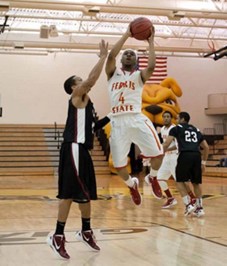 Men’s Basketball: FSU freshman guard Dietrich Lever reaches for a basket during a 2011 game. The Bulldogs will take on Northwood on Jan. 14. Photo Courtesy of Ferris State Athletics