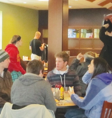 Crowds Everywhere: Students go to The Rock Cafe for not just food but to socialize. The Rock Cafe has a steady crowd all day long. Photo By: Katelyn Crain | Ferris State Torch