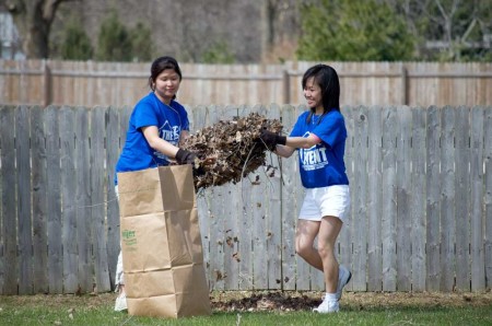  Students participate in helping clean up Big Rapids by volunteering for the Big Event. This event is held during spring semester.