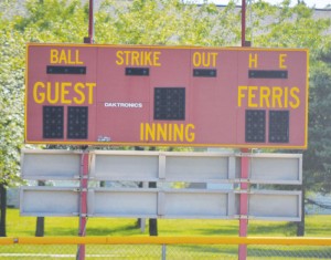 Both Ferris State volleyball and softball venues will see visible improvments to their scoreboards. Scoreboard renovation will not be finished untill 2015.