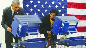 Politicans cast early vote ballots