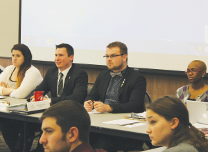 Dylan Carpenter (Center) is one of the two candidates for Student Government President.