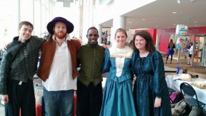 Brett Bohan, Isaac Wilson, Tyree Reed, Kathleen Koomen and Molly VanderWest acted in "Othello" at Shakespeare's Birthday Celebration.