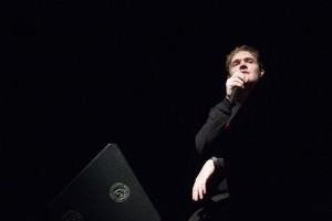 Actor and comedian Bo Burnham played piano tunes and pantomimed scenarios to cleverly-crafted backing tracks last Wednesday at the Homecoming Comedy Show in WIlliams Auditorium.