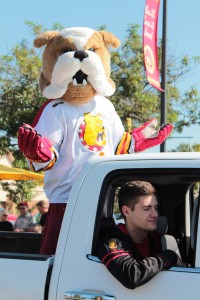 Brutus was one proud Ferris State Bulldog last Saturday. 
