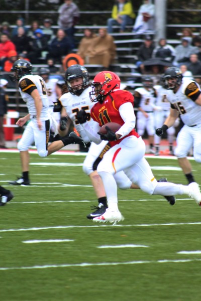 Junior cornerback Jaleel Canty scored the first points of the afternoon on a 71-yard punt return for a touchdown.