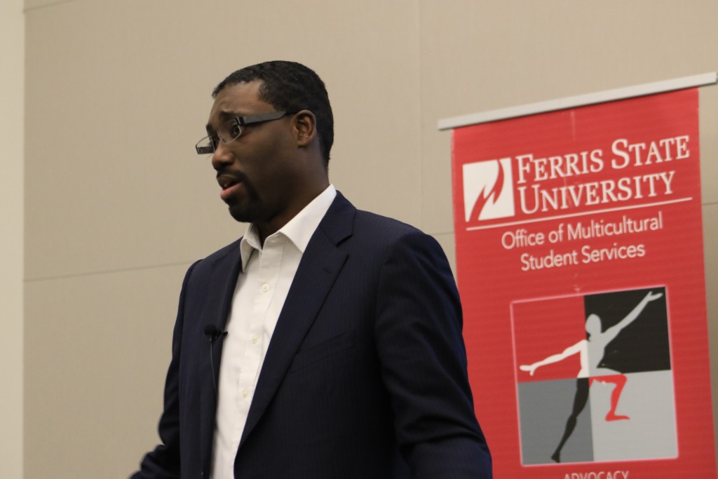 Motivational speaker and author Kris Mathis shared his story and his eight major keys to success with a captivated audience in the University Center.