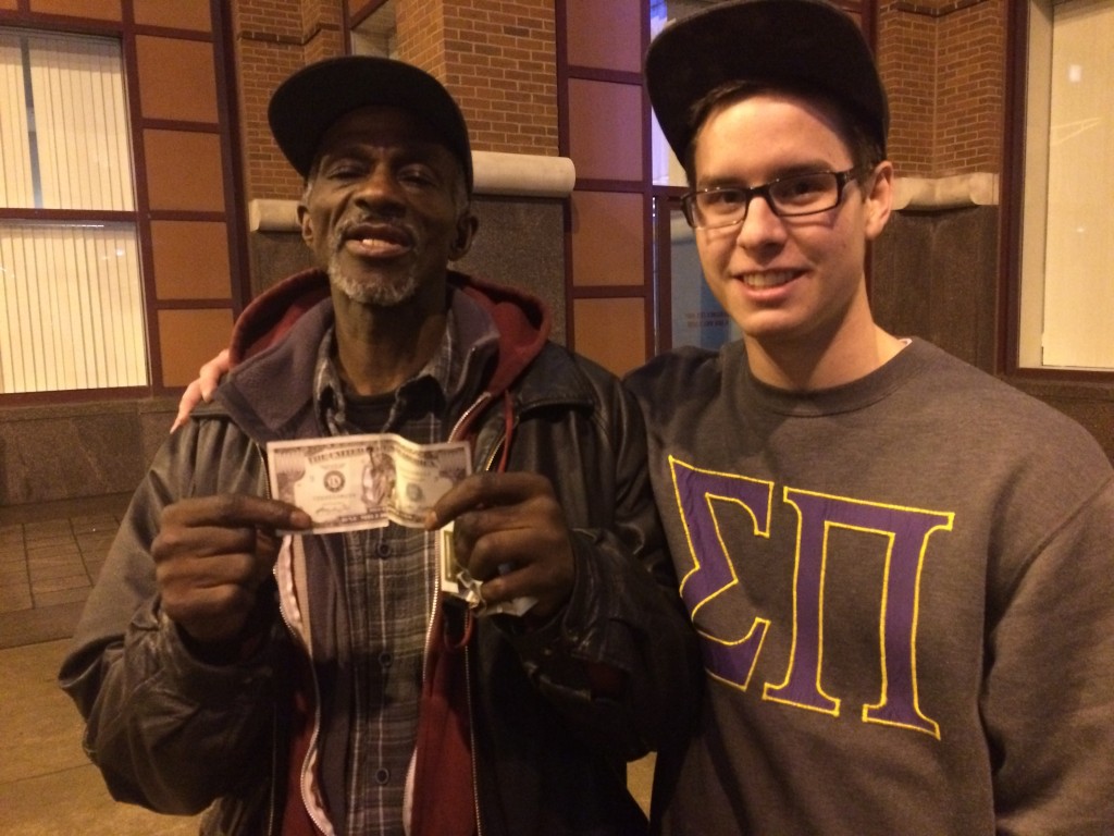 Ferris automotive engineering sophomore Marcus Lindsey, along with six other Ferris Sigma Pi students, traveled to St. Louis a few weeks ago. They met P-Funk, a homeless veteran, who shared many life lessons and stories about living as a homeless vet.