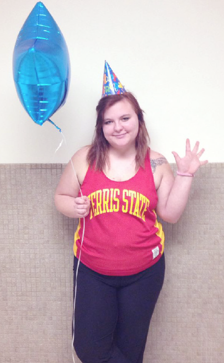Graphic media management sophomore Karen Reardon was born on Feb. 29 and therefore has only had four birthdays.