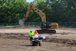 On the south end of campus, a new artificial turf intercollegiate soccer field is being developed which will allow the Bulldogs to host home playoff games.