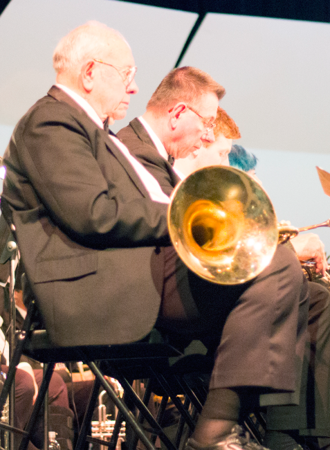 Members of the FSU West Central Concert Band at rest during the 14th Annual Veterans Day Concert Sunday, Nov. 13.